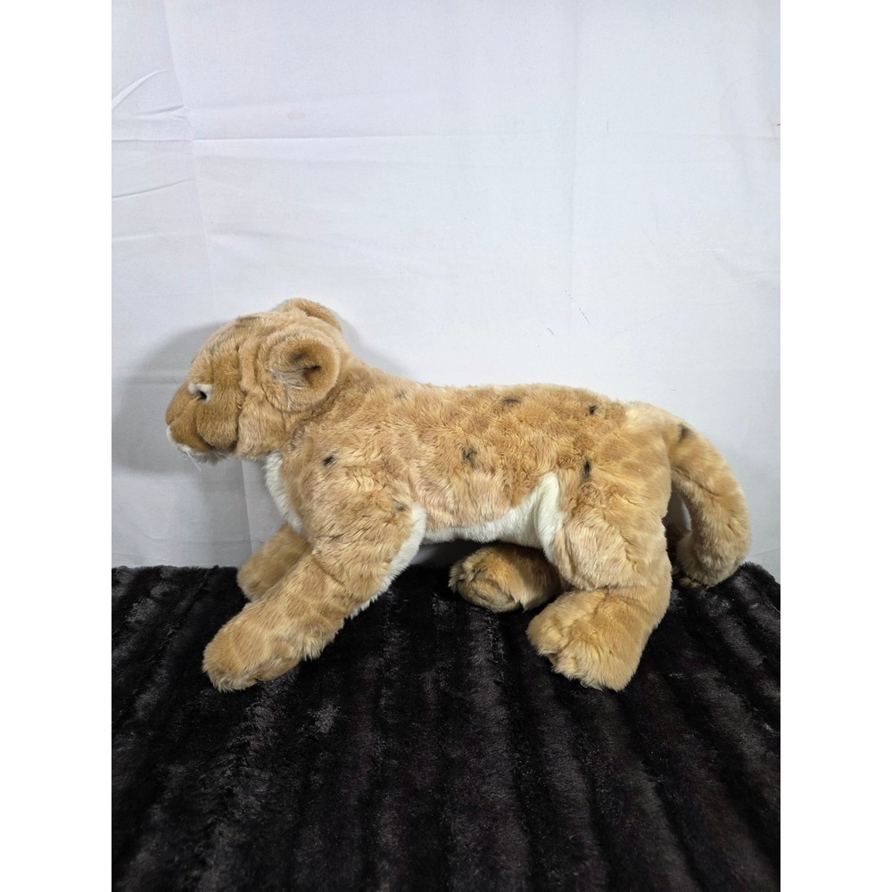 Magnussen Home SOS Realistic Lioness Plush 27 Inch Large Stuffed Animal Lion Cub